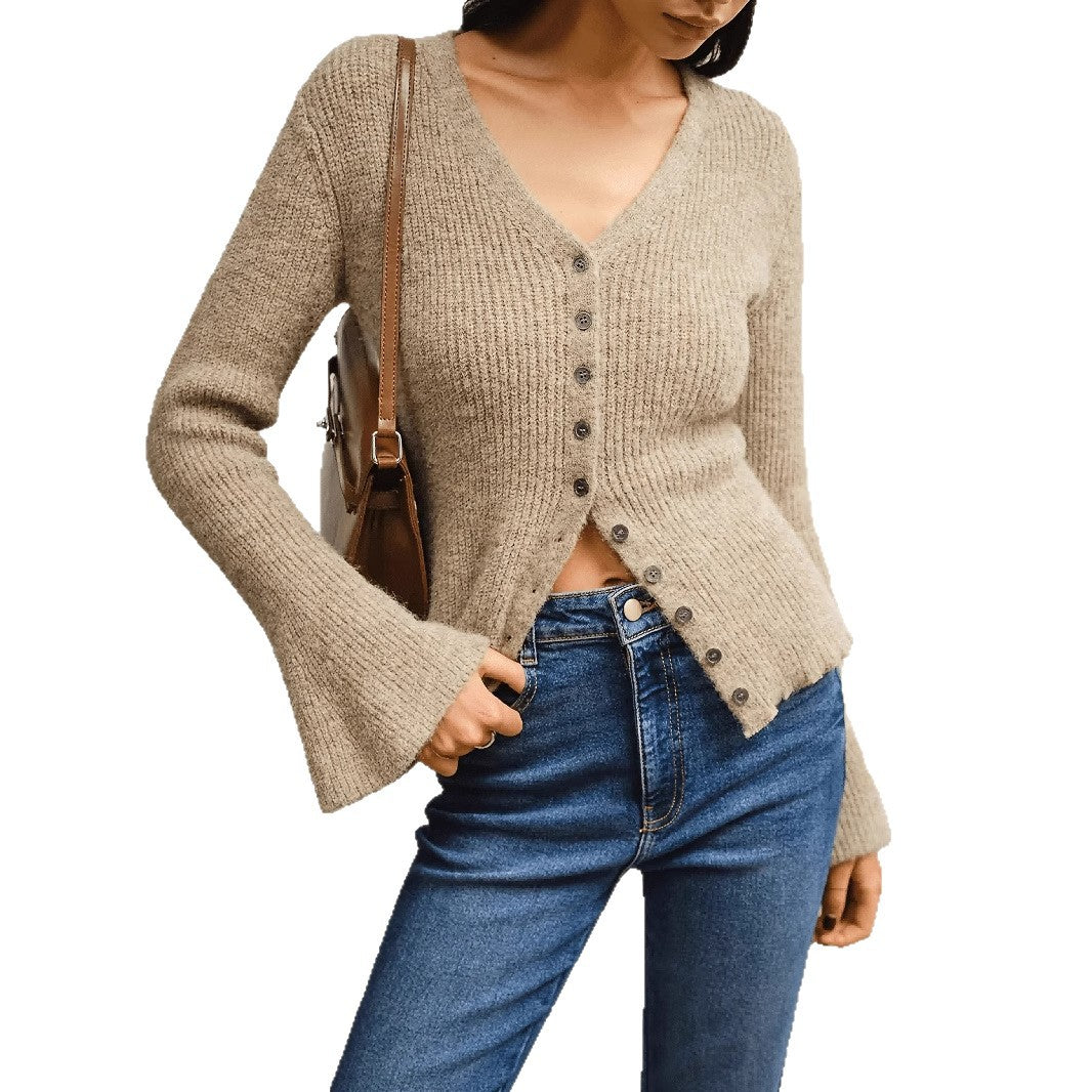 Knitted Slim Fit Elegant Casual Temperament Wild Cardigans