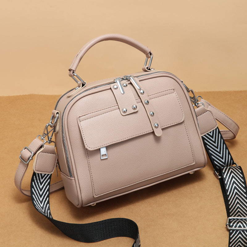 Women's Fashion Leather Silk Large Capacity Crossbody Bags