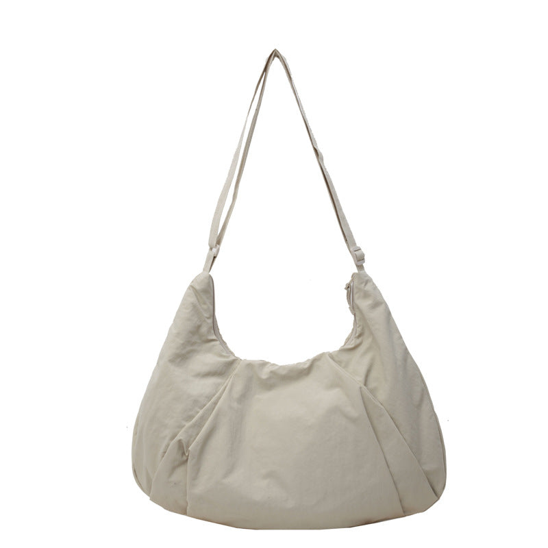 Korean Style Large Capacity Solid Color Crossbody Bags