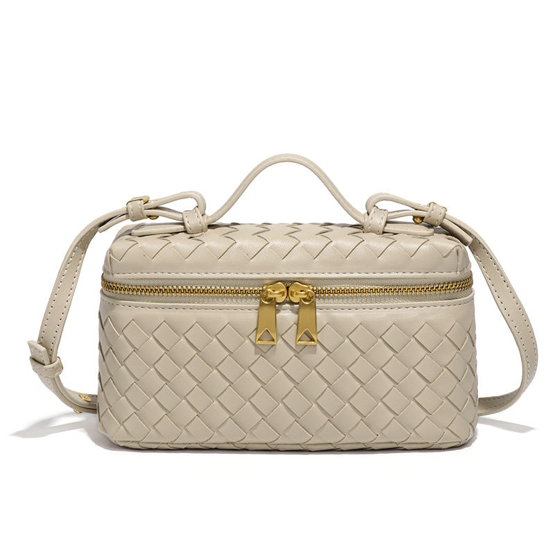 Slouchy Hand-woven Fashion Box Portable Lunch Crossbody Bags