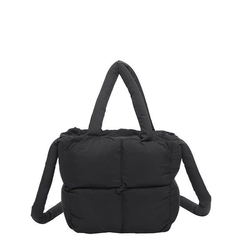 Women's Fashion Down Soft Cotton Filled Pillow Shoulder Bags