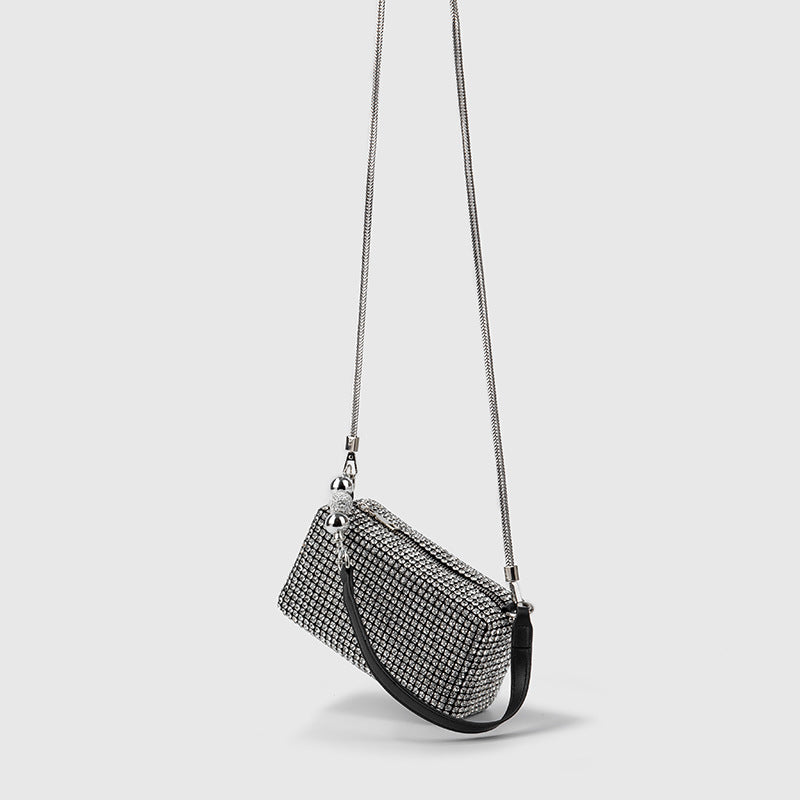 Women's Pearl Rhinestone Summer Shiny Full Diamond Armpit Bags