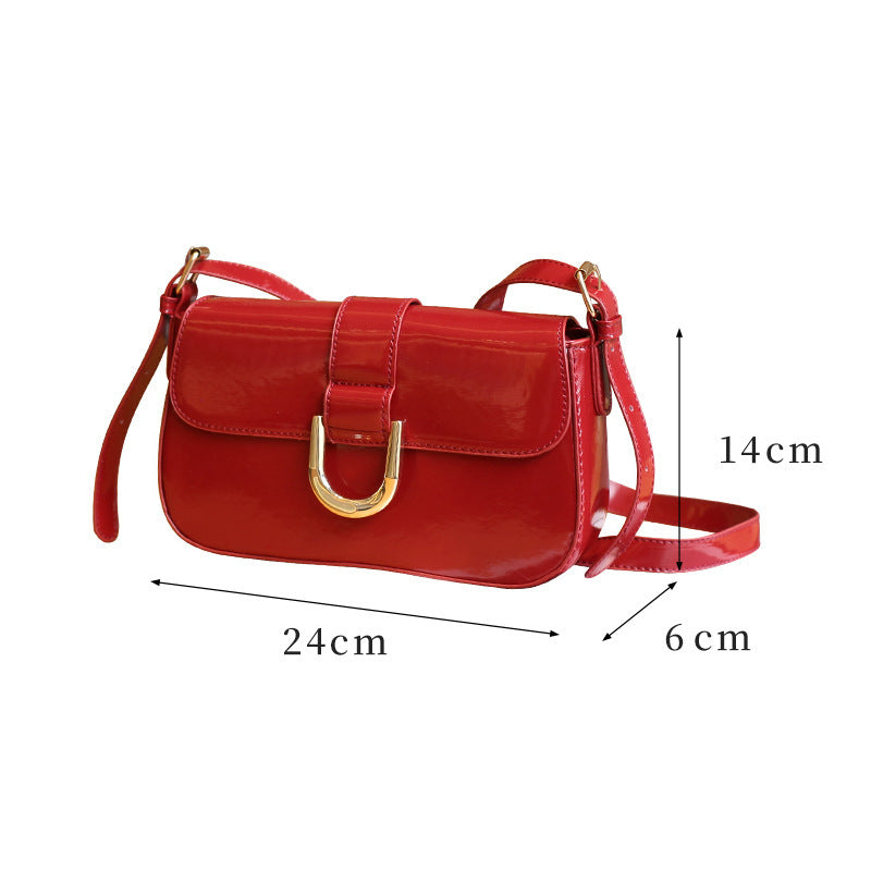 High-grade Vachette Clasp Underarm Fashion Minority Armpit Bags