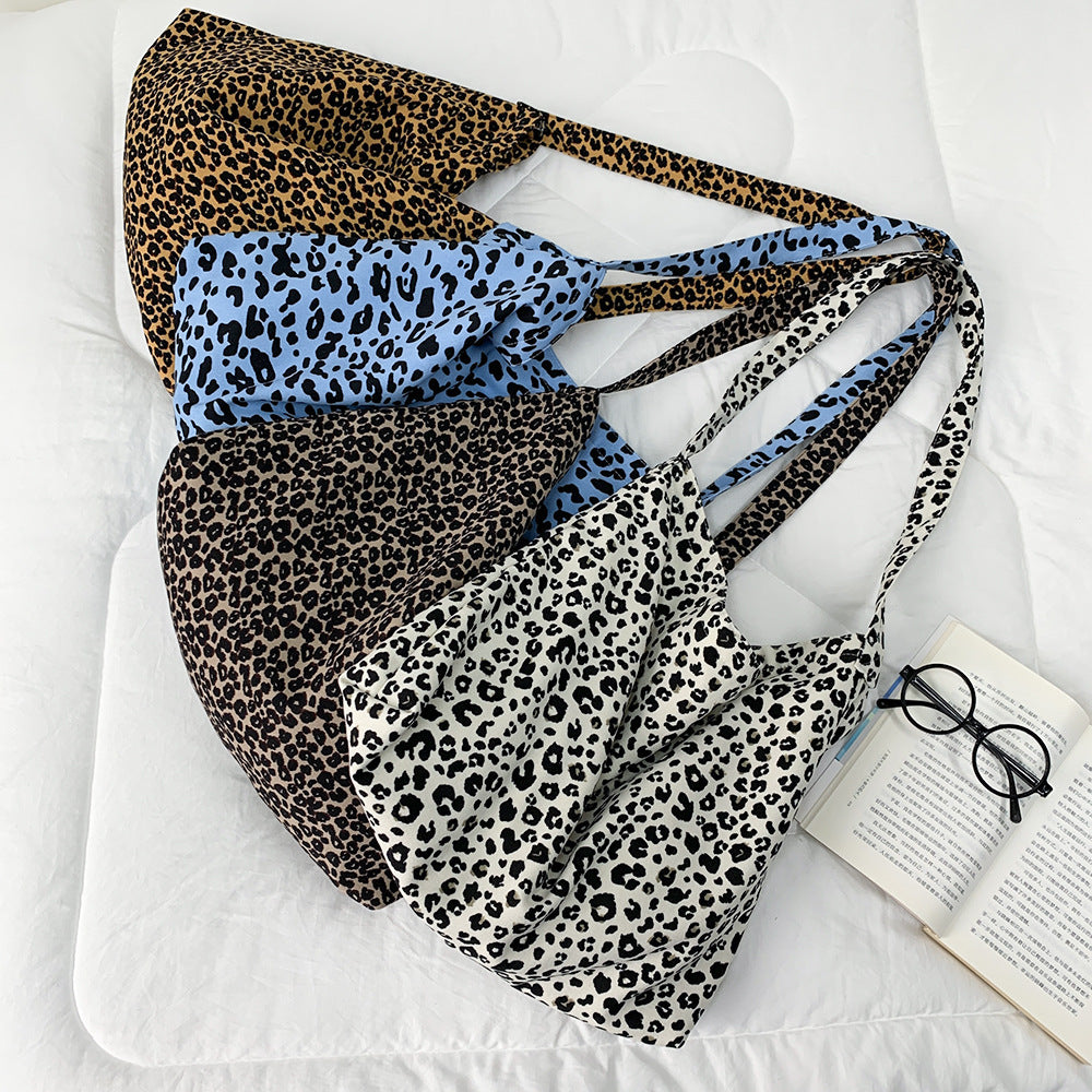 Leopard Print With Large Capacity Zipper Crossbody Bags