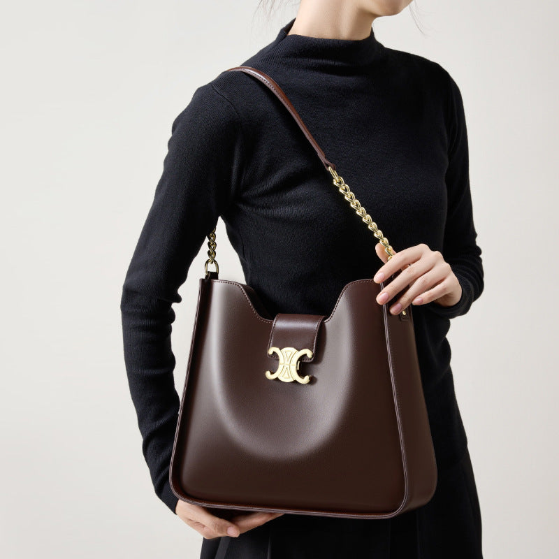 Women's Arc Super Popular High-grade Chain Genuine Leather Bags
