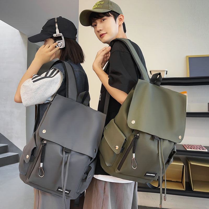 Men's Female Junior High College Fashion Tooling Backpacks