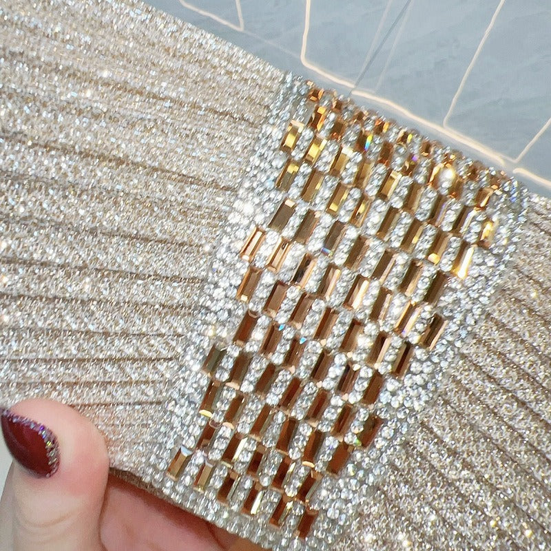 Women's Dress Dinner Clutch Rhinestone Hand Evening Bags