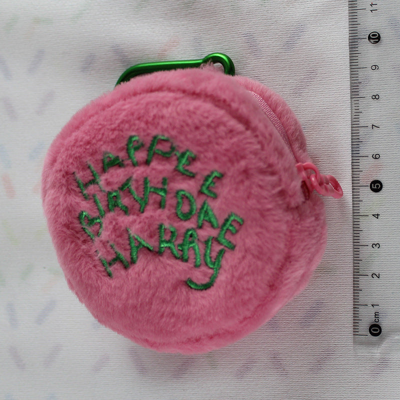 Style Simple Round Niche Earphone Portable Children's Coin Purse