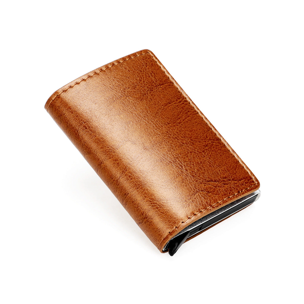 Automatic Pop-up Credit Metal Aluminum Box Card Holder