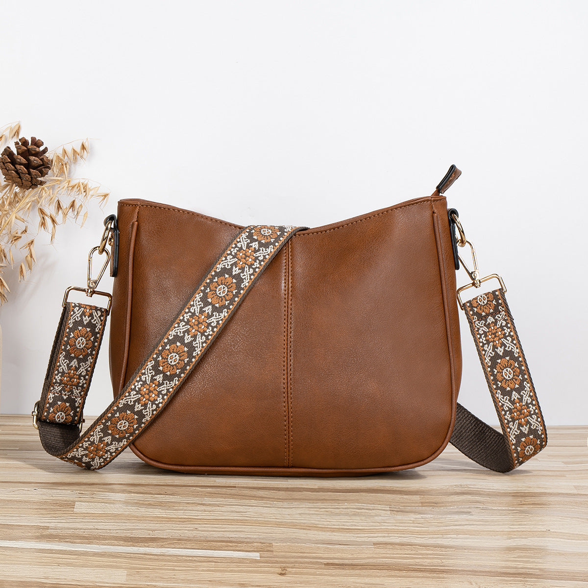 Women's Unique Leather Texture Simple Fashion Shoulder Bags