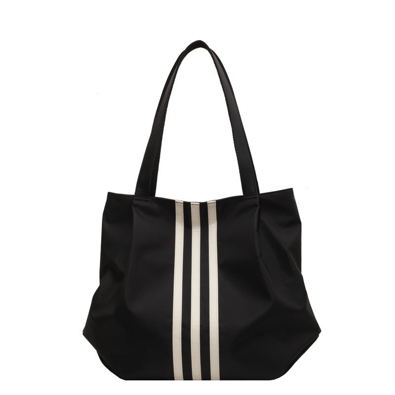 Women's Large Capacity Simple Commute Nylon Cloth Fashion Tote Bags