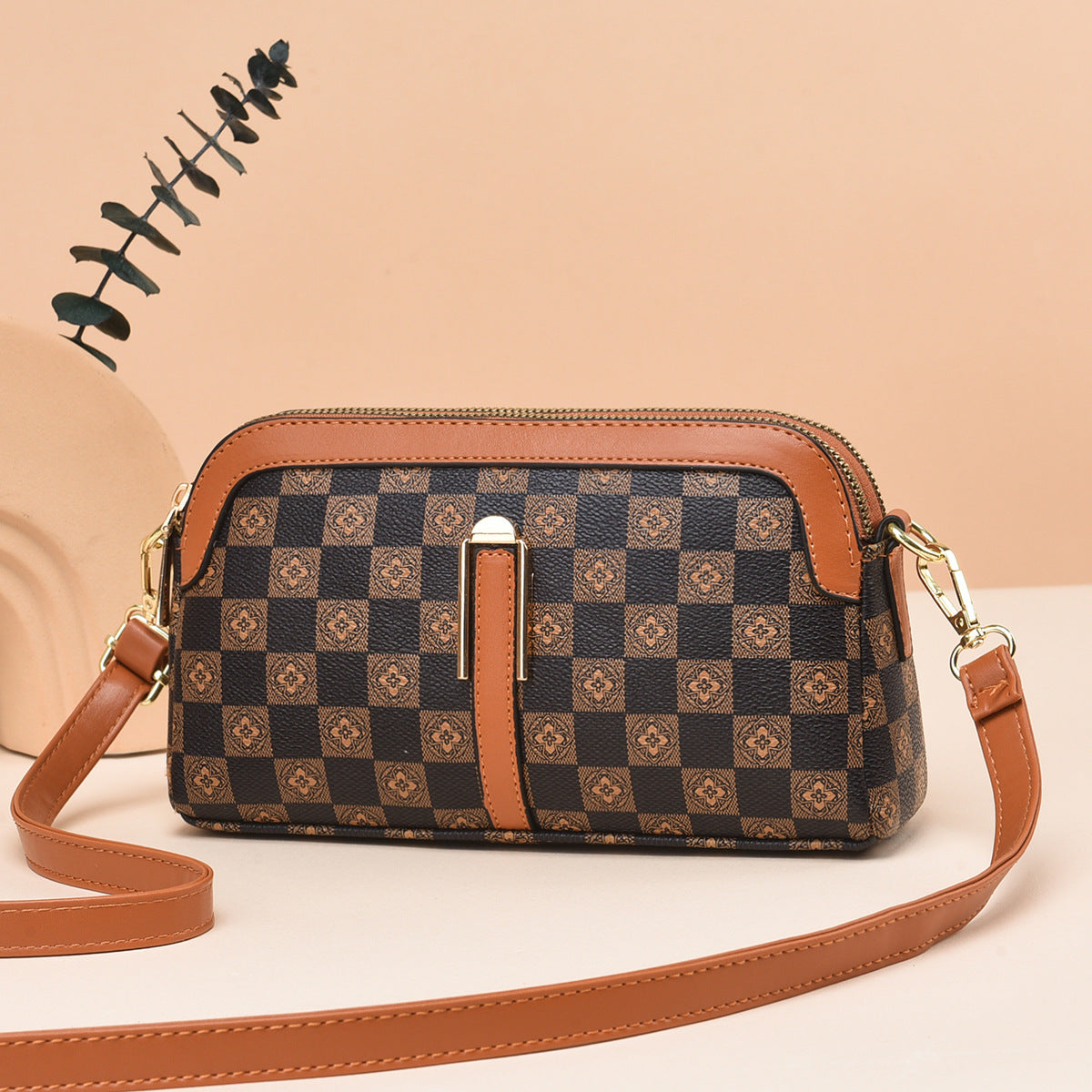 Cool Creative Plaid Printed Fashion Mini Crossbody Bags