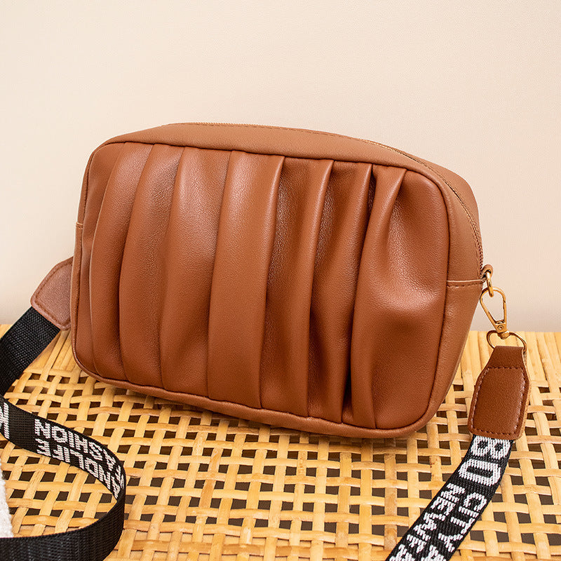 Women's Trendy Korean Packet Fashion Pleated Cross Crossbody Bags