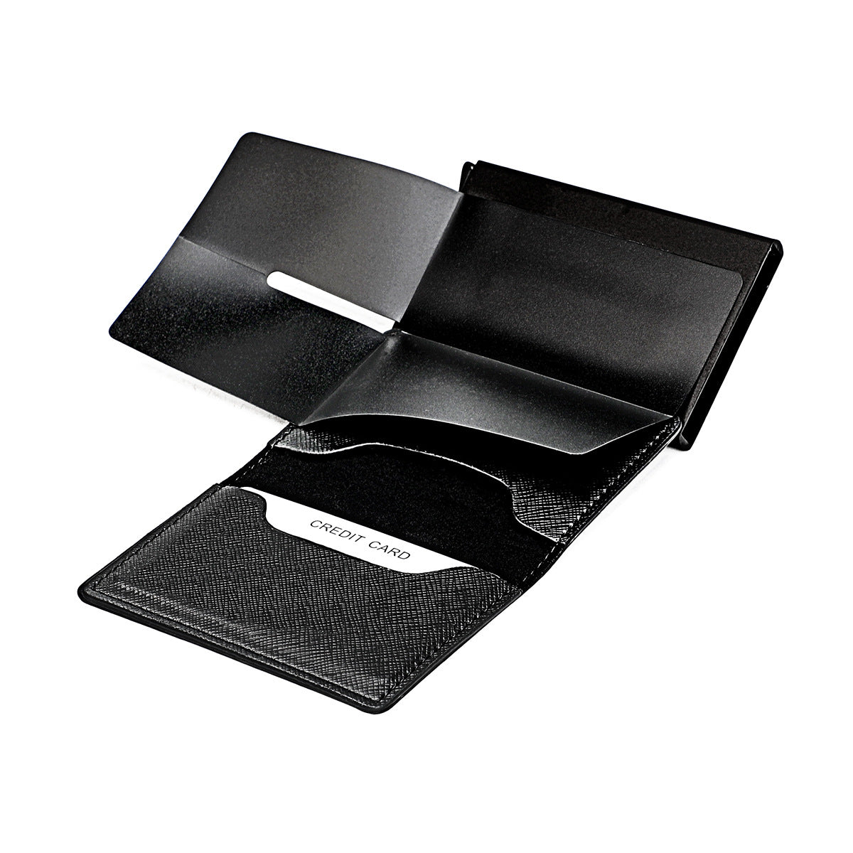 Automatic Pop-up Credit Metal Aluminum Box Card Holder