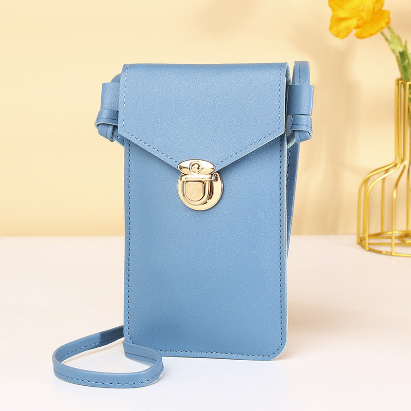 Mobile Transparent Touch Screen Female Retro Phone Bags