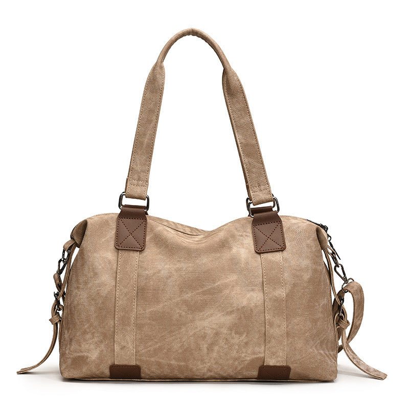 Women's Retro Large Capacity Soft Leather Portable Shoulder Bags