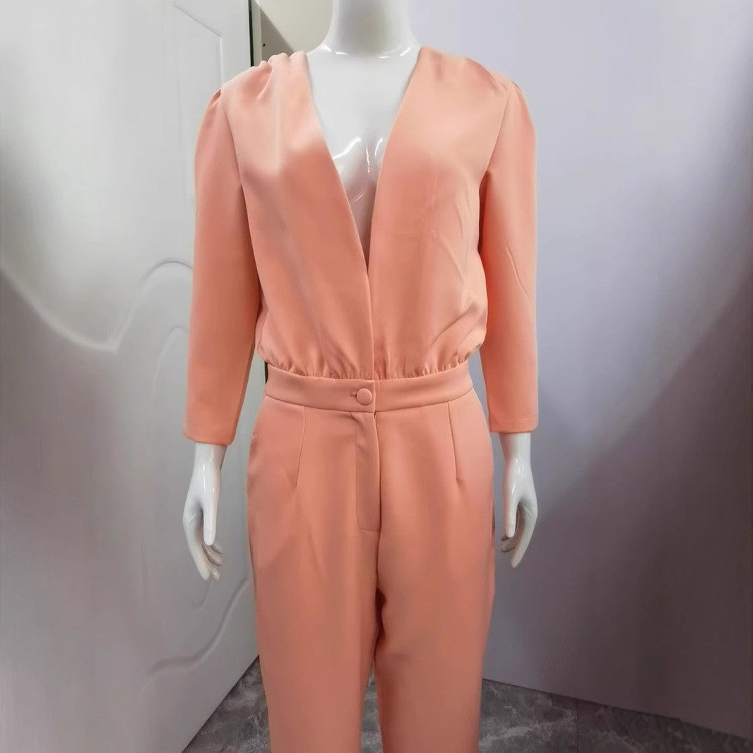 Women's Summer Fashion Temperament Slimming Casual Women's Jumpsuit/clothing