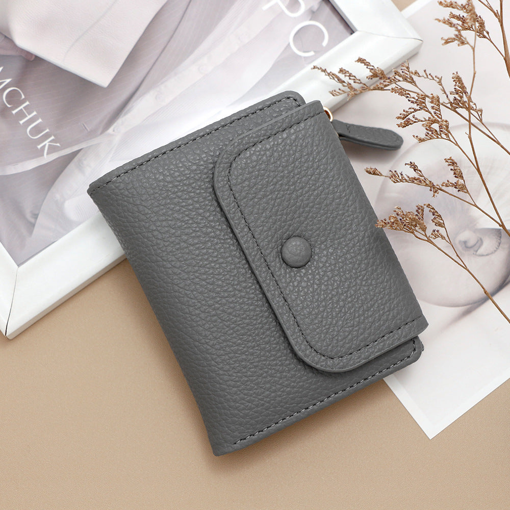 Women's Zipper Niche Creative Style Multifunctional Fashion Litchi Ladies Wallets