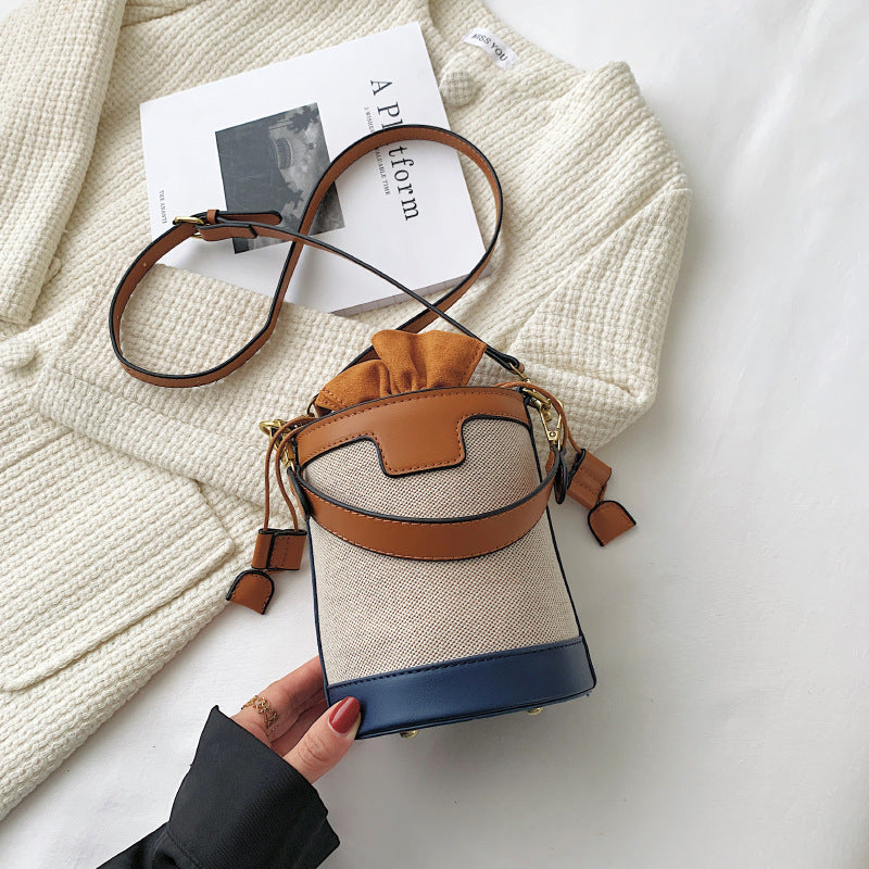 Women's Korean Drawstring Portable Fashion Popular One Crossbody Bags