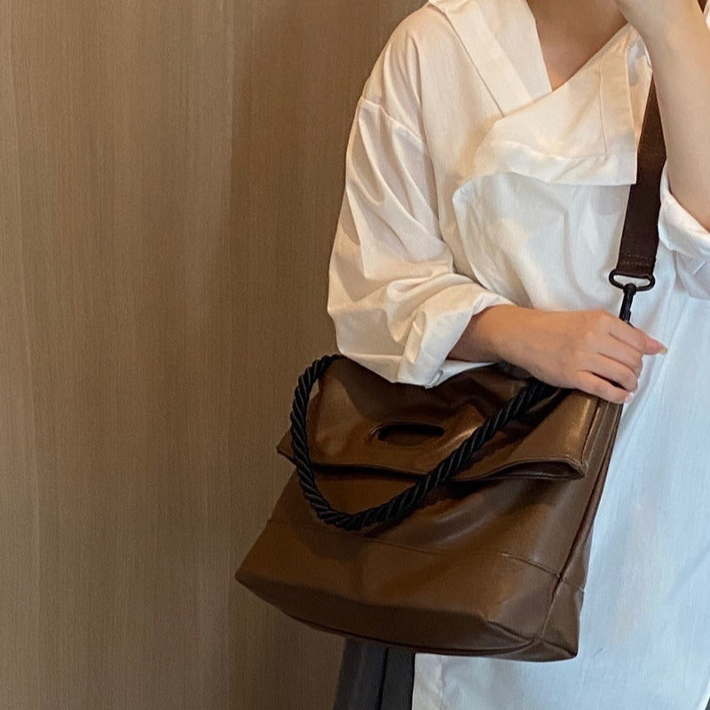 Women's High-grade Soft Leather Large Capacity Simple Shoulder Bags