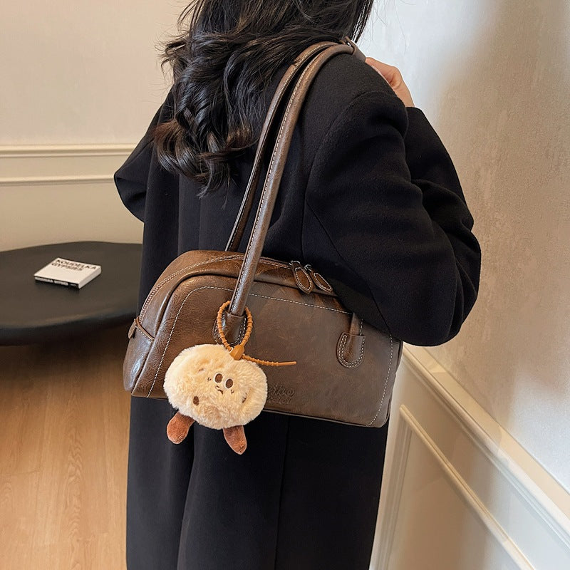 Women's Korean Trendy Portable Bowling Fashionable Pillow Shoulder Bags
