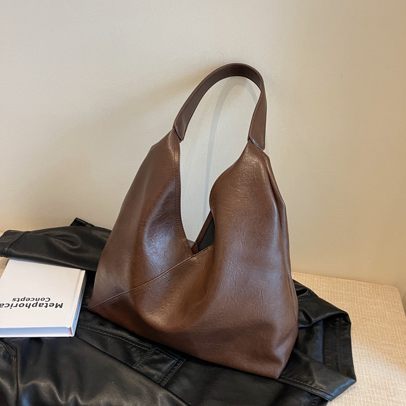 Women's Soft Leather Commuter Fashion Retro Shoulder Bags