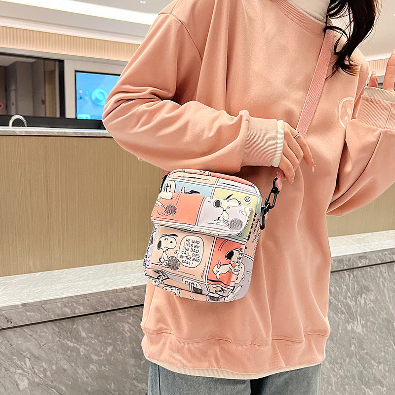 Cool Popular Cartoon Cute Snoopy Mini Crossbody Bags