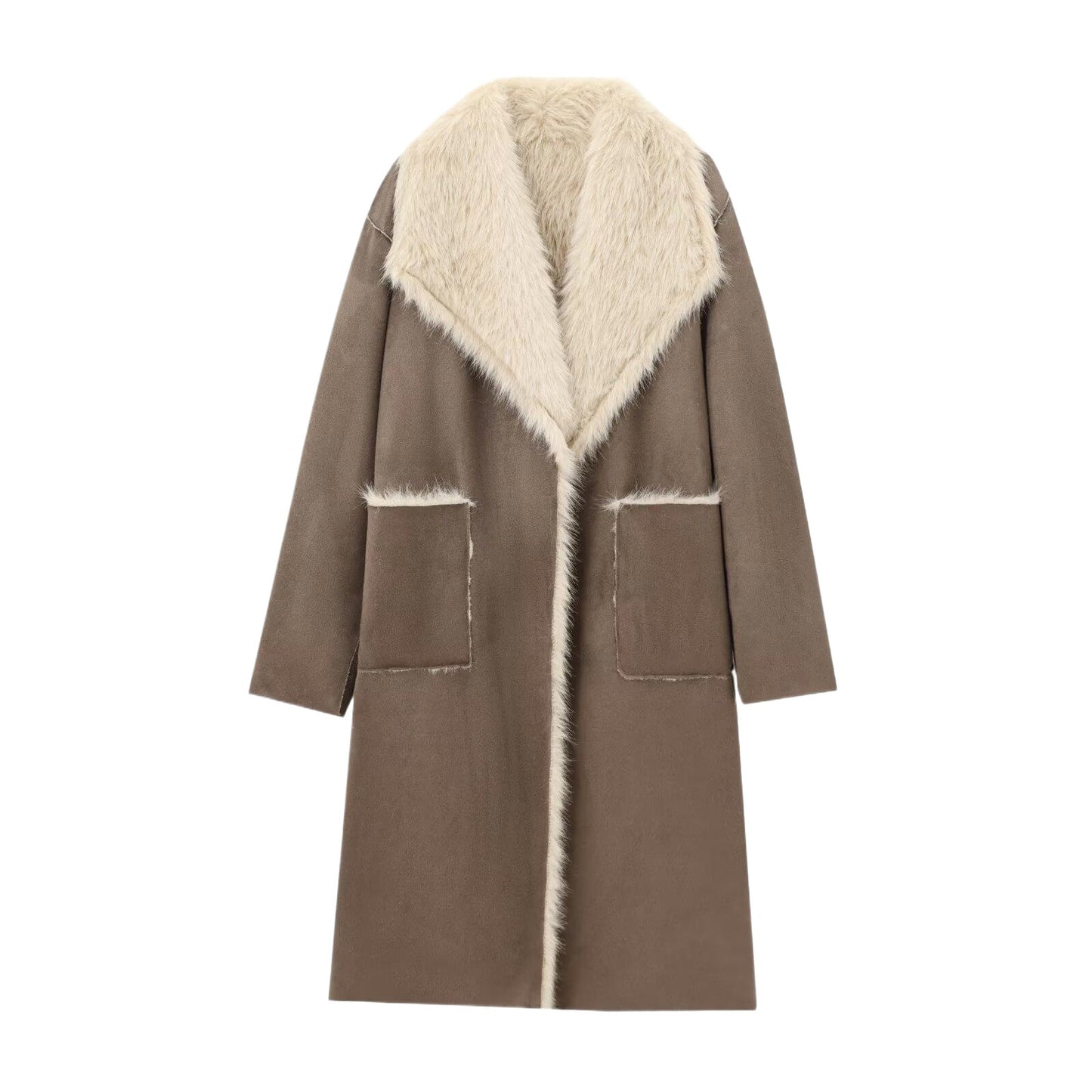 Women's Z Temperament Wild Long Two-sided Wear Jackets