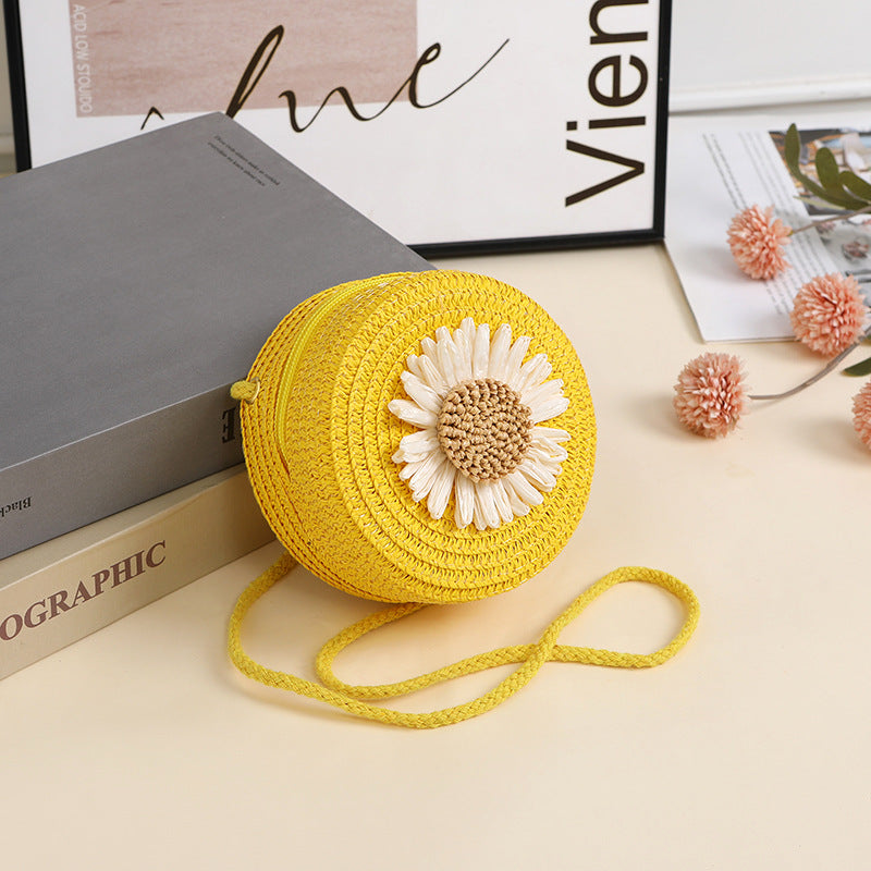 Raffia Woven Mobile Female Summer Beach Crossbody Bags