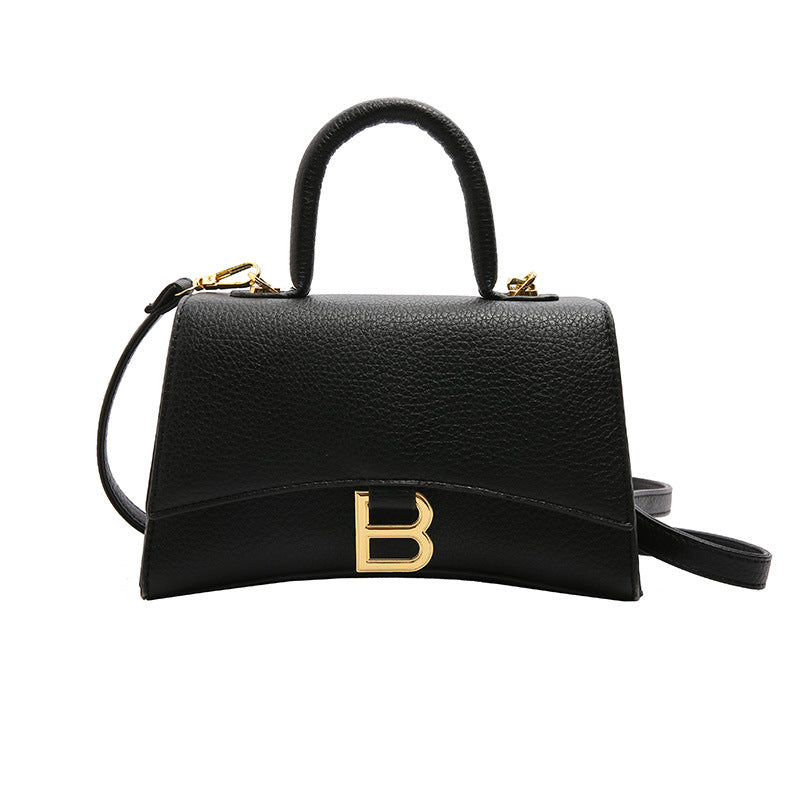 Women's Popular High-grade French Minority Hourglass Portable Shoulder Bags