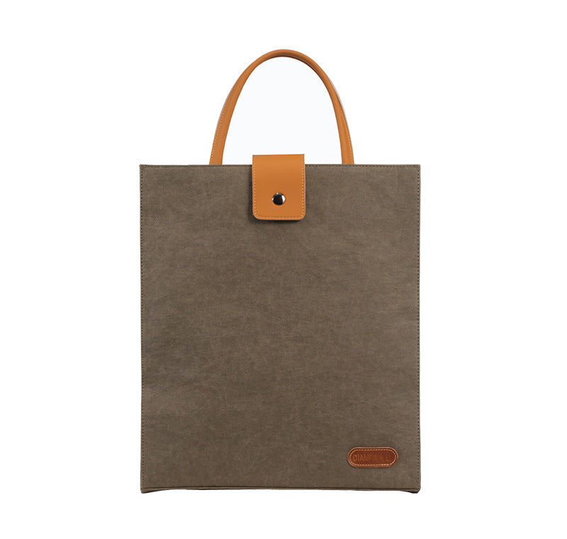 Beautiful Kraft Paper Computer Simple Storage Laptop Bags