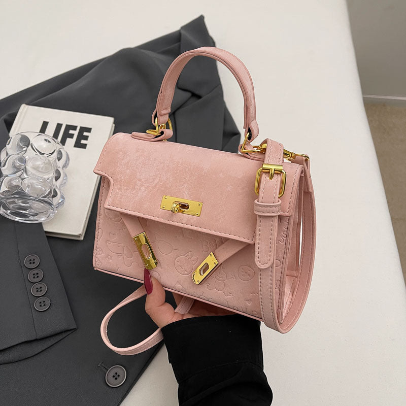 Women's Popular Texture Fashion Design Portable Kelly Crossbody Bags