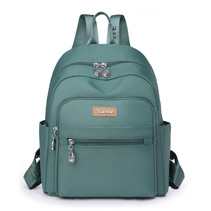 Women's College Class Mom Simple Solid Color Backpacks