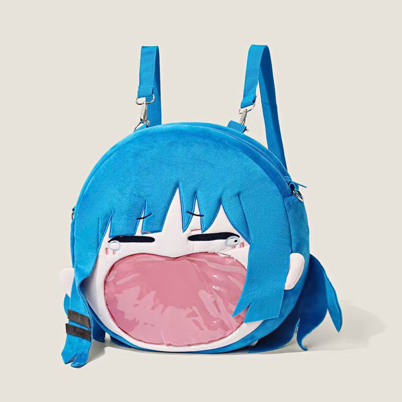 Future Cartoon Trendy Plush Big Mouth Backpacks