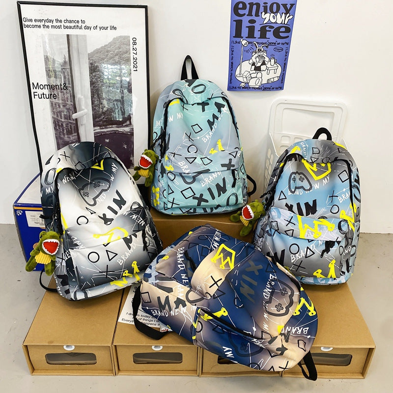 Men's Nylon Style High Trendy Cool Backpacks