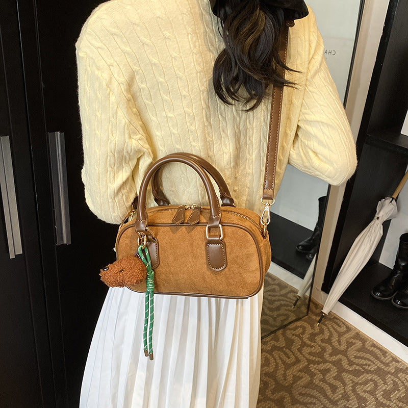 Women's Retro Portable Bowling Fashion Korean Style Bags