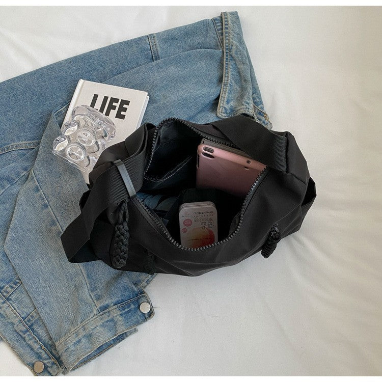 Large Capacity Simple Stitching Korean Style Shoulder Bags
