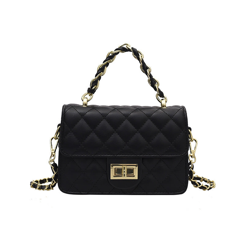 Women's Trendy Niche Rhombus Chain Western Style Crossbody Bags