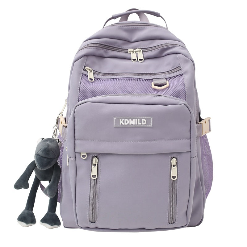 College Large Capacity Nylon Waterproof Korean Backpacks
