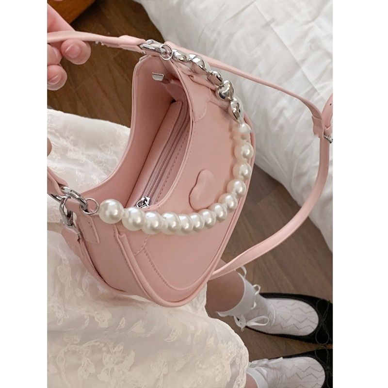 Women's Pearl Trendy Niche Underarm Design Western Bags