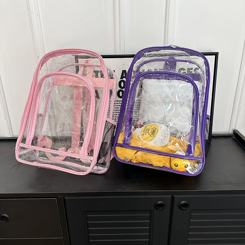 New Comfortable Glamorous Big Transparent Waterproof Backpacks