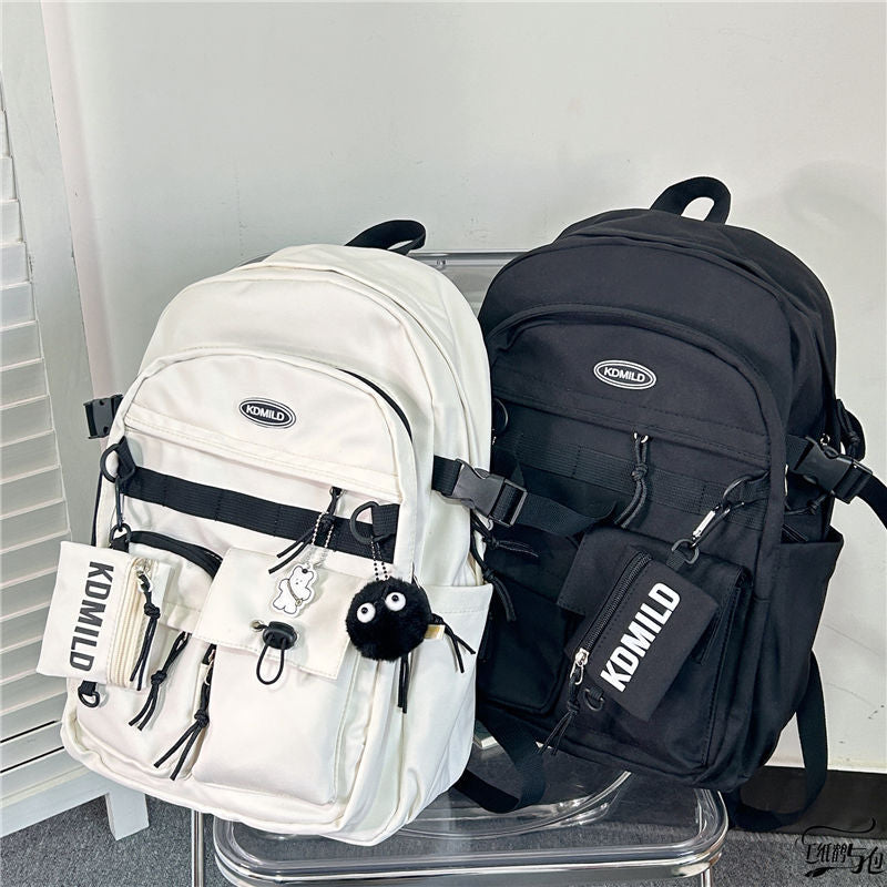Korean Style Work Clothes Female Large Backpacks