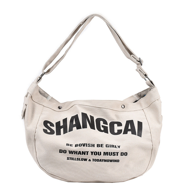 Women's Canvas Large Capacity Fashion Cloth Broadband Shoulder Bags