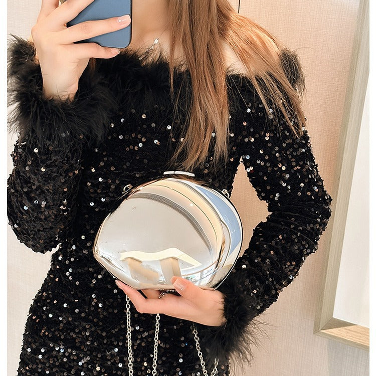Design Metal Acrylic Goose Egg Fashion Crossbody Bags