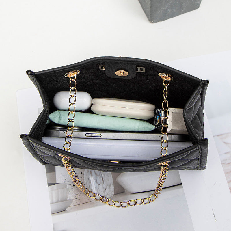 Unique Women's Embroidered Diamond Plaid Classic Ladies Bags