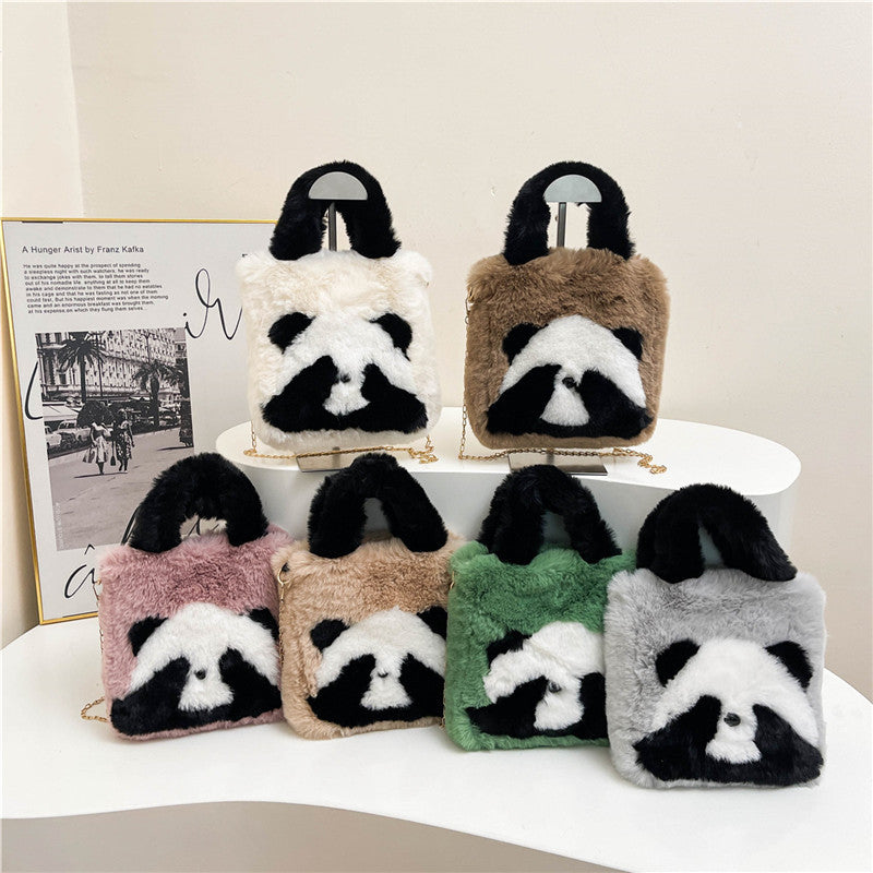 Women's Mini Fur Cute Hand Carrying Korean Crossbody Bags