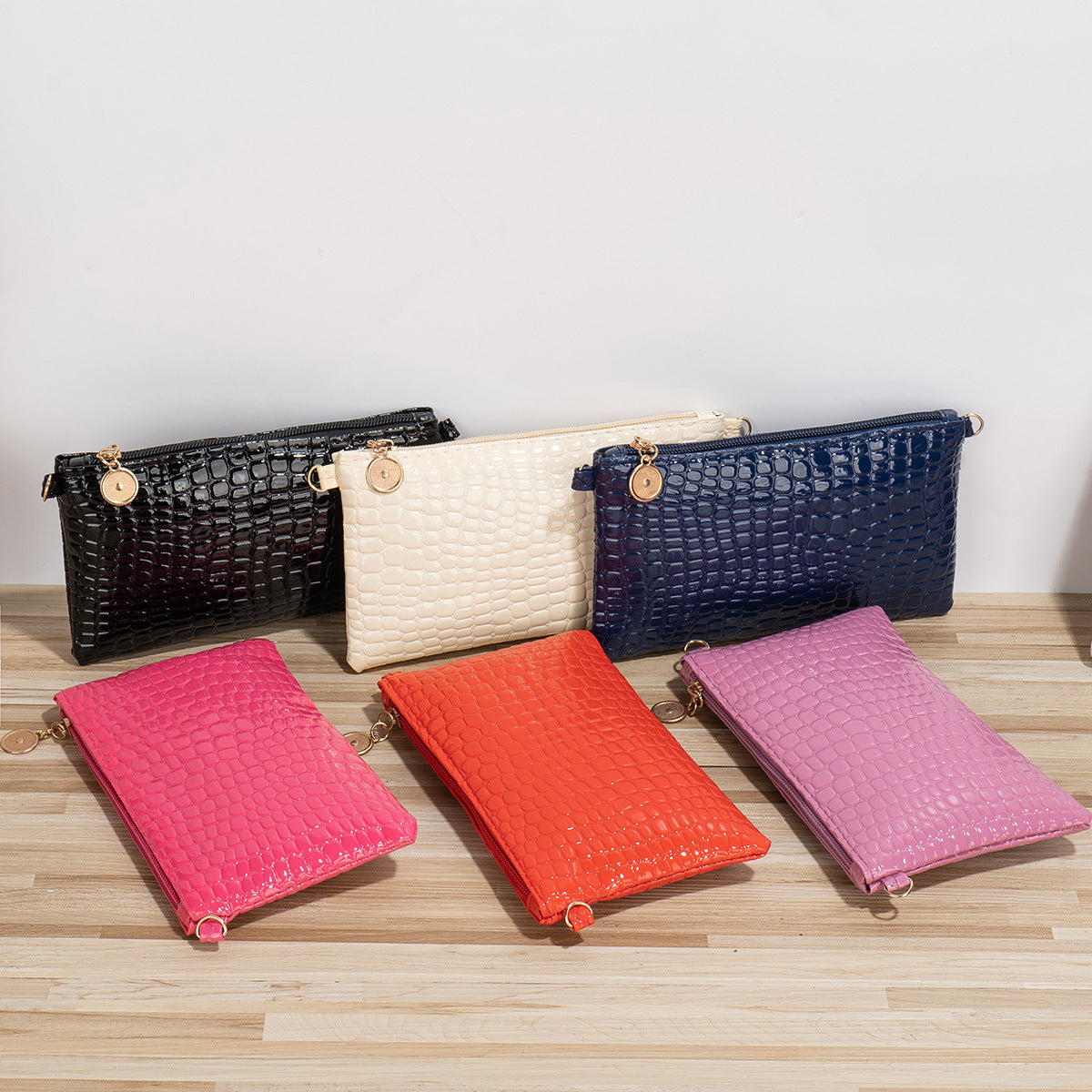 Crocodile Pattern Clutch Mini Female Mobile Crossbody Bags