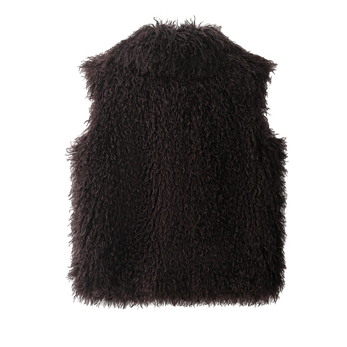 Pretty Autumn Artificial Fur Effect Lapel Vests