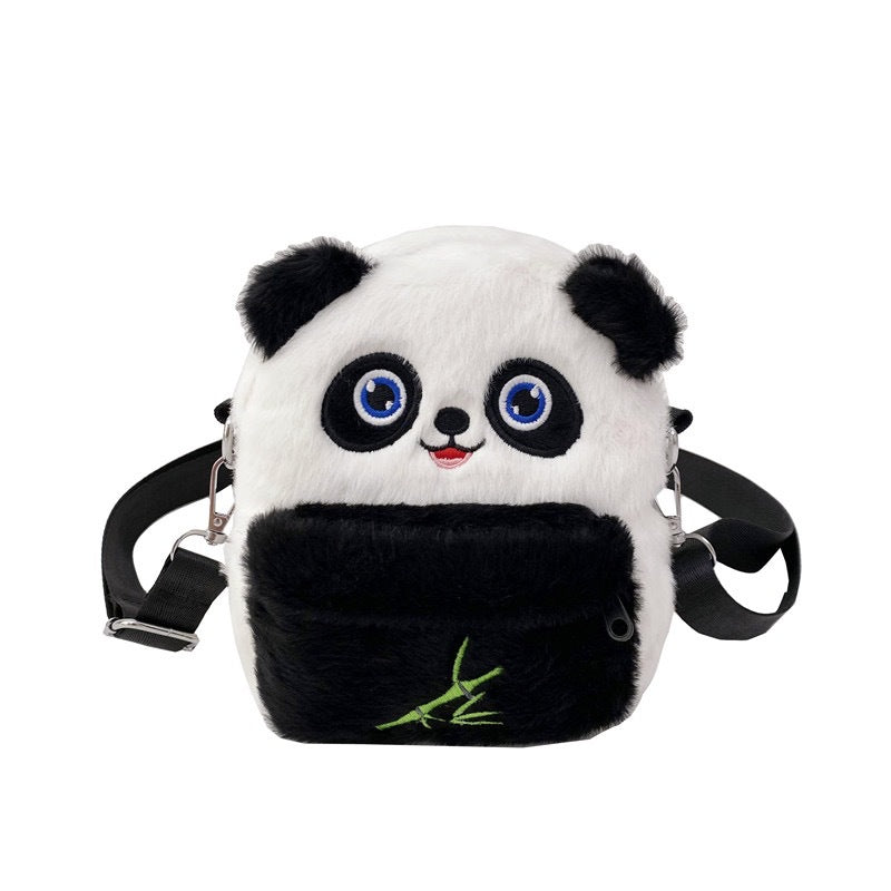 Panda Cartoon Soft Plush Campus Lolita Shoulder Bags