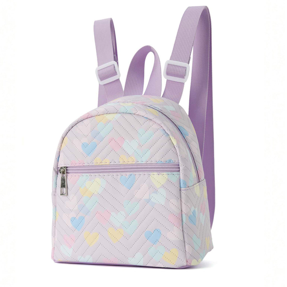 Women's Rainbow Quilted Mini Fashion High-grade Backpacks